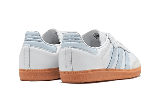 Adidas Samba ET Blanc Halo Bleu Gomme